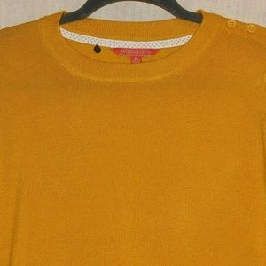 ModCloth Women Sz M Pullover Knit Sweater Mustard